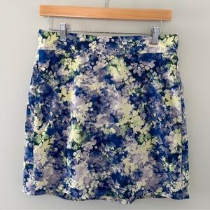 J. Jill Floral Skort in‎ Blue and Green
